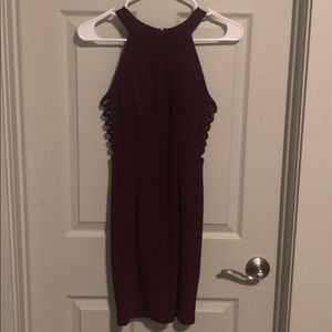 Honey and Rosie Maroon Homecoming Dress